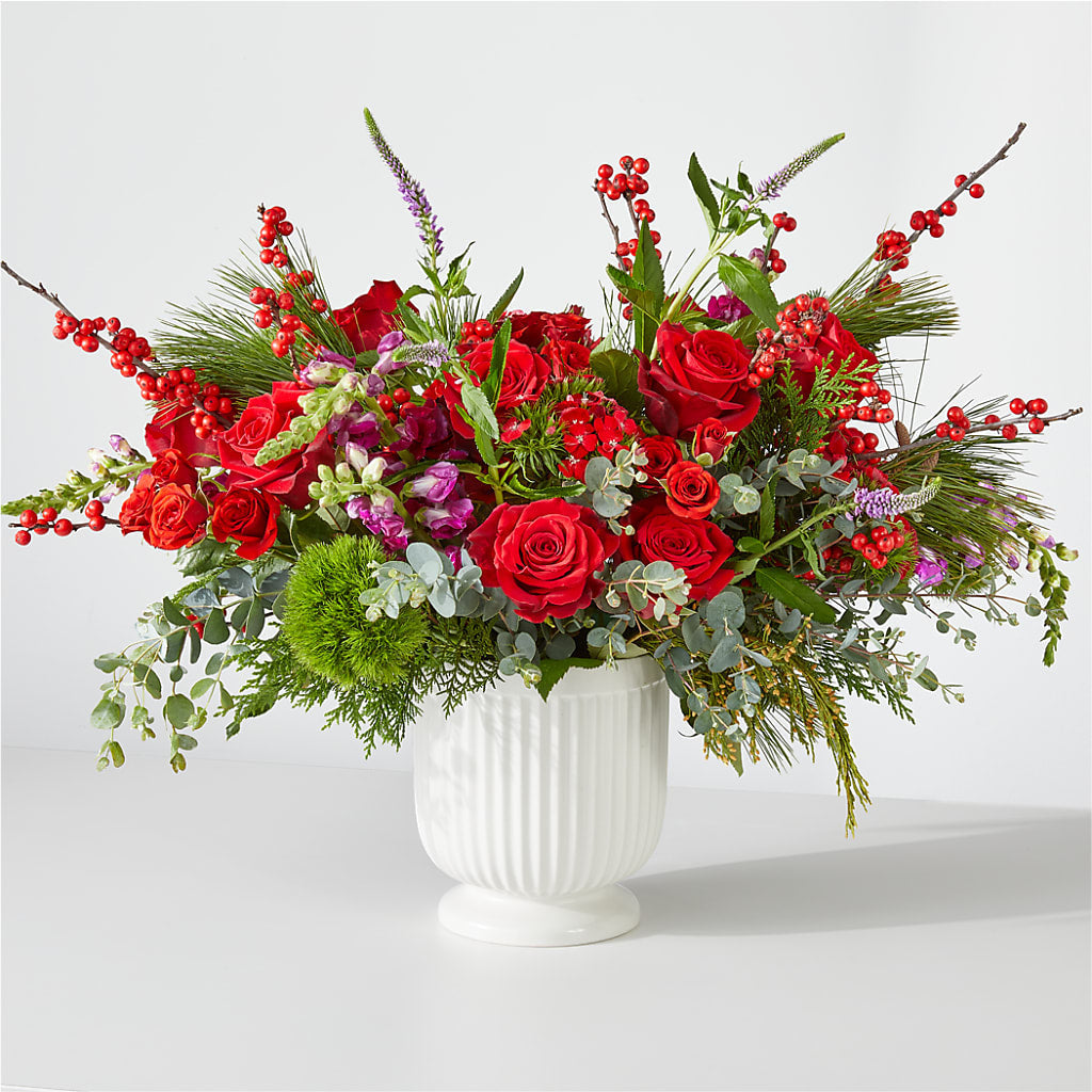 Big Red Bow Bouquet – The Flower Boutique, Gettysburg PA