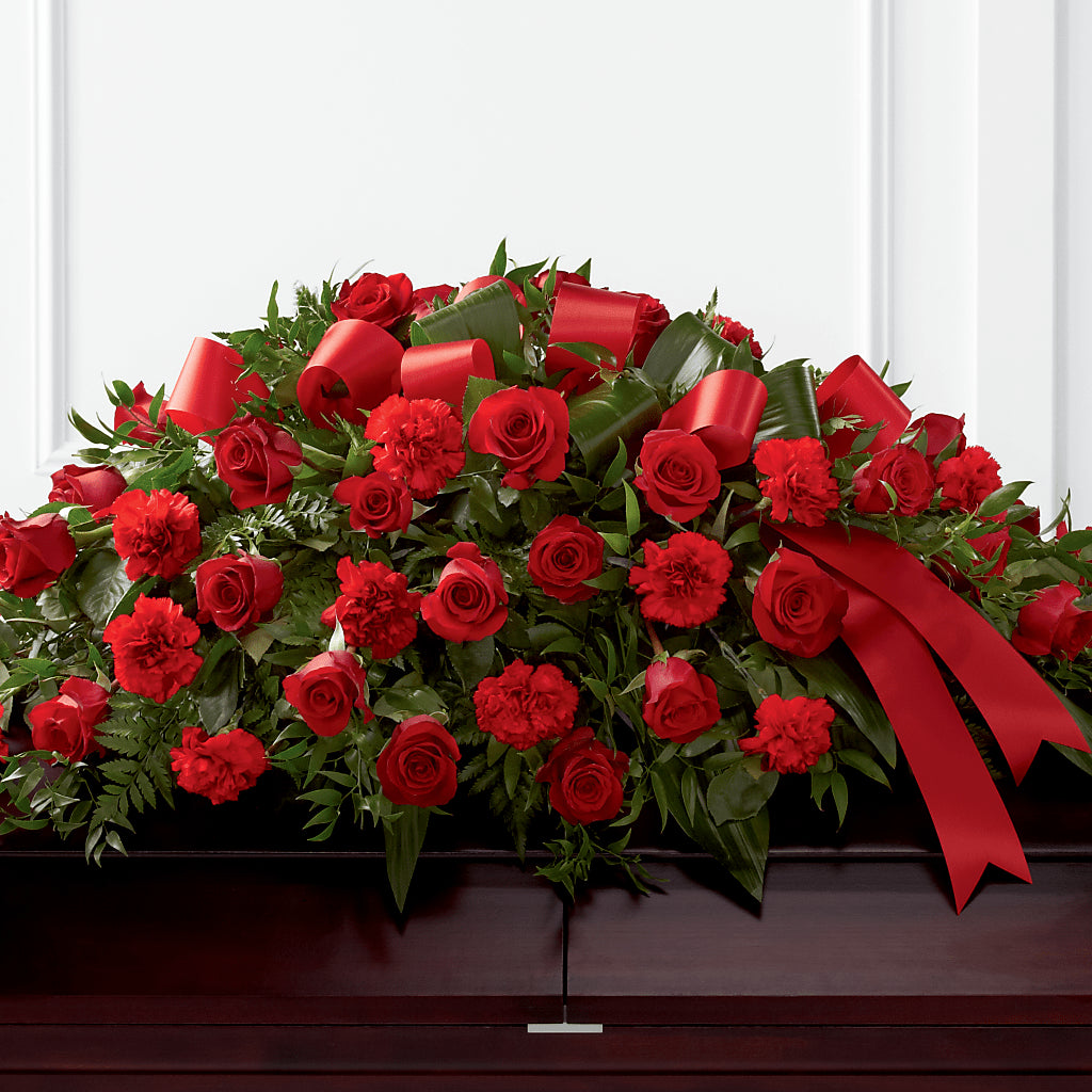 Tribute of Life Casket Spray – The Flower Boutique, Gettysburg PA