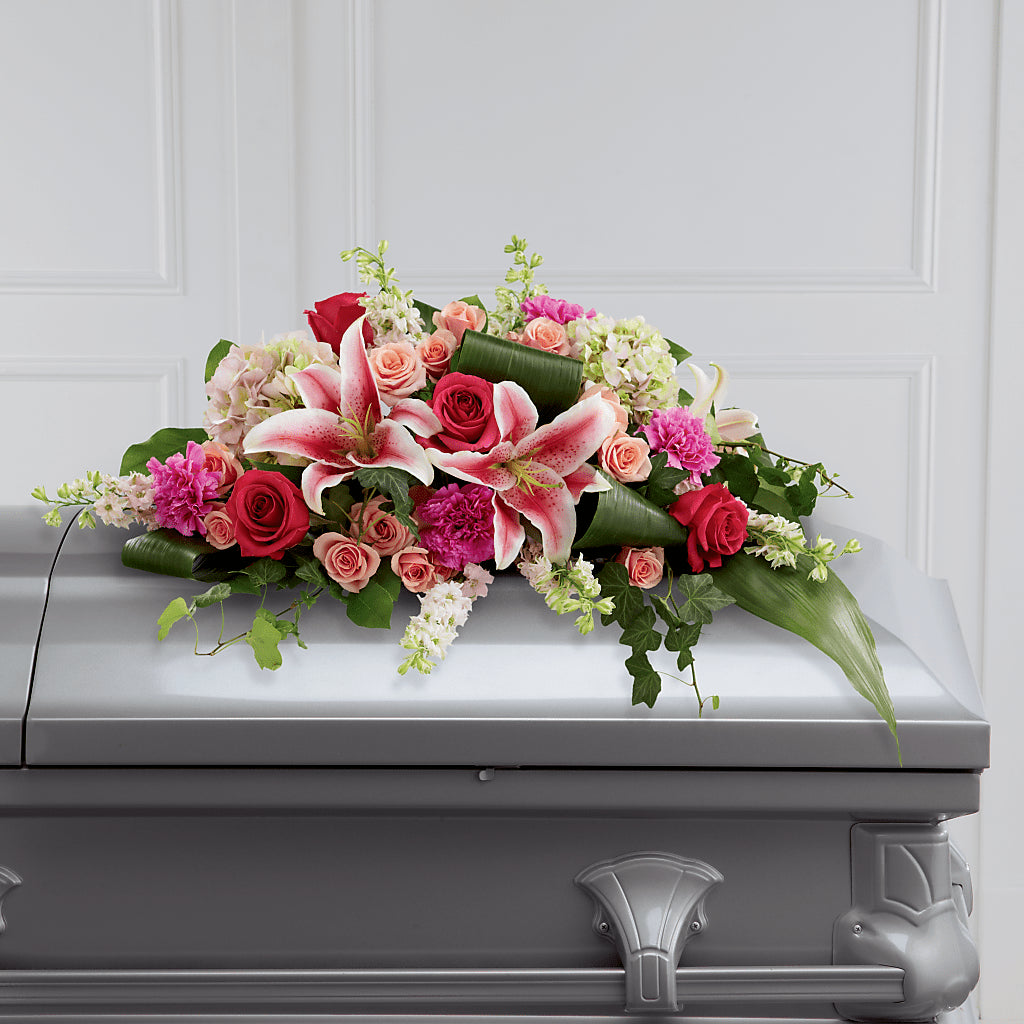 Splendid Grace Casket Spray – The Flower Boutique, Gettysburg PA