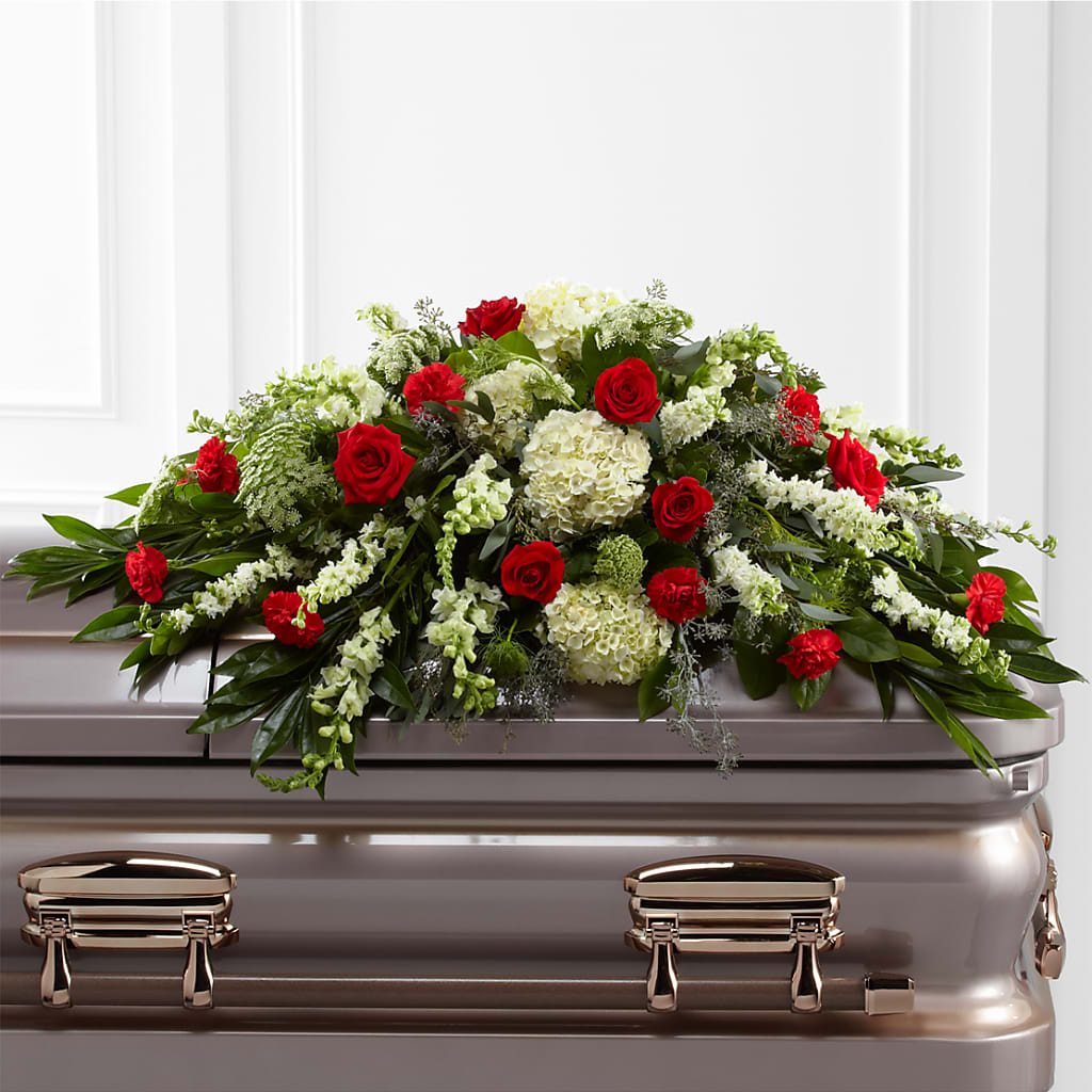 Sincerity Casket Spray – The Flower Boutique, Gettysburg PA