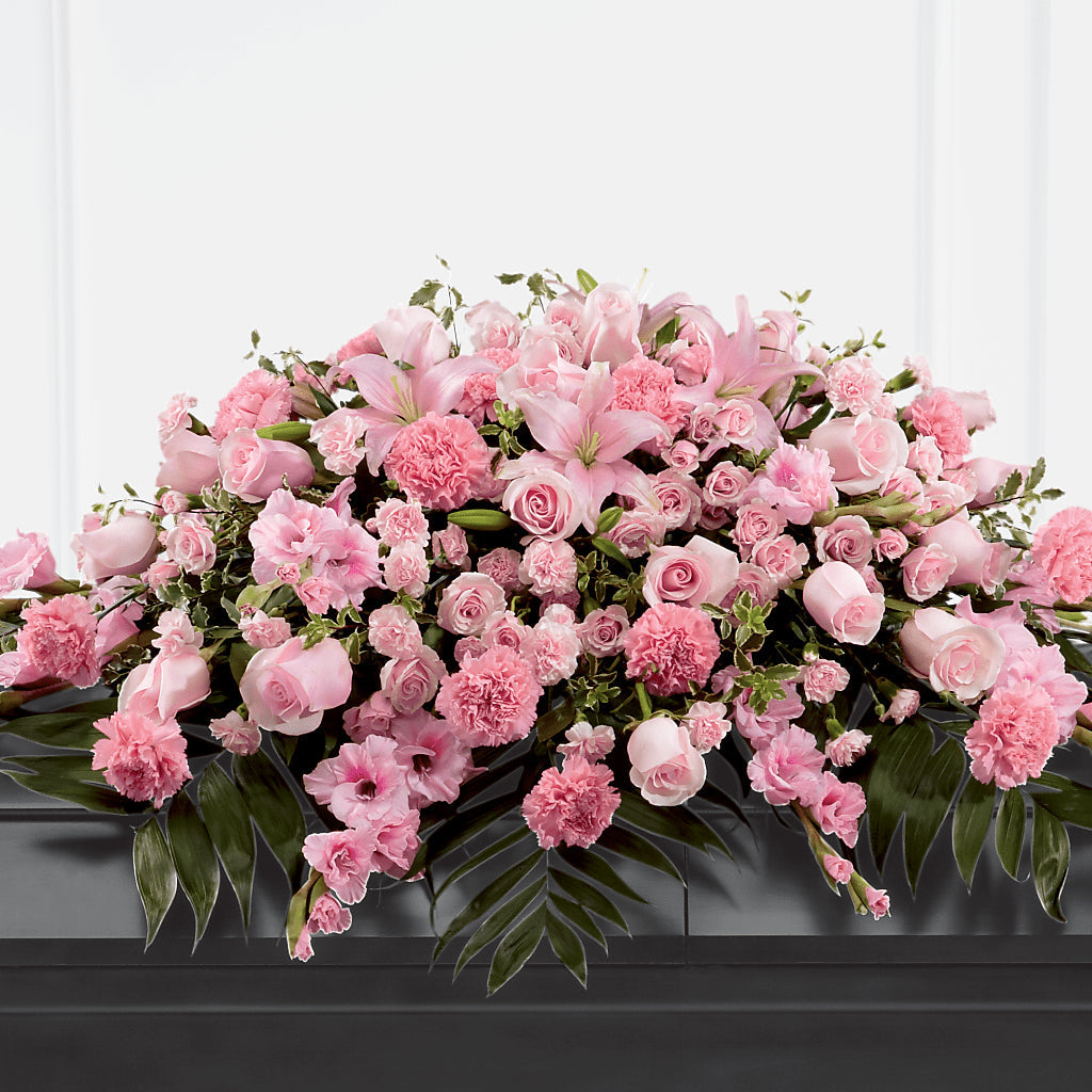 Garden of Comfort Casket Spray (Standard) – The Flower Boutique, Gettysburg PA