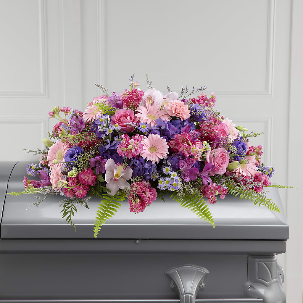 Glorious Garden Casket Spray – The Flower Boutique, Gettysburg PA