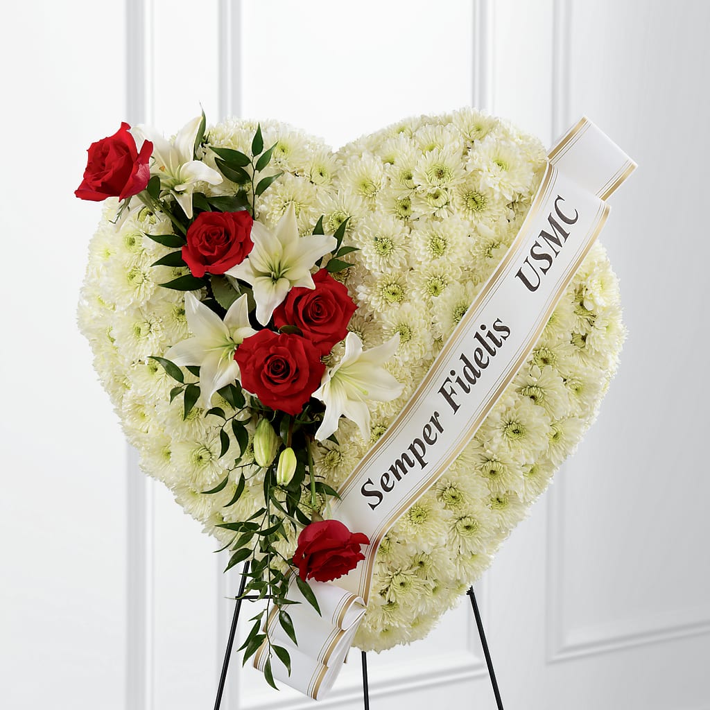 Heartfelt Hero Standing Heart – The Flower Boutique, Gettysburg PA