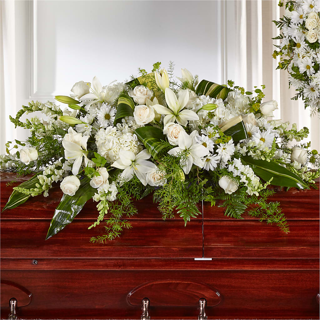 Abundance Casket Spray – The Flower Boutique, Gettysburg PA