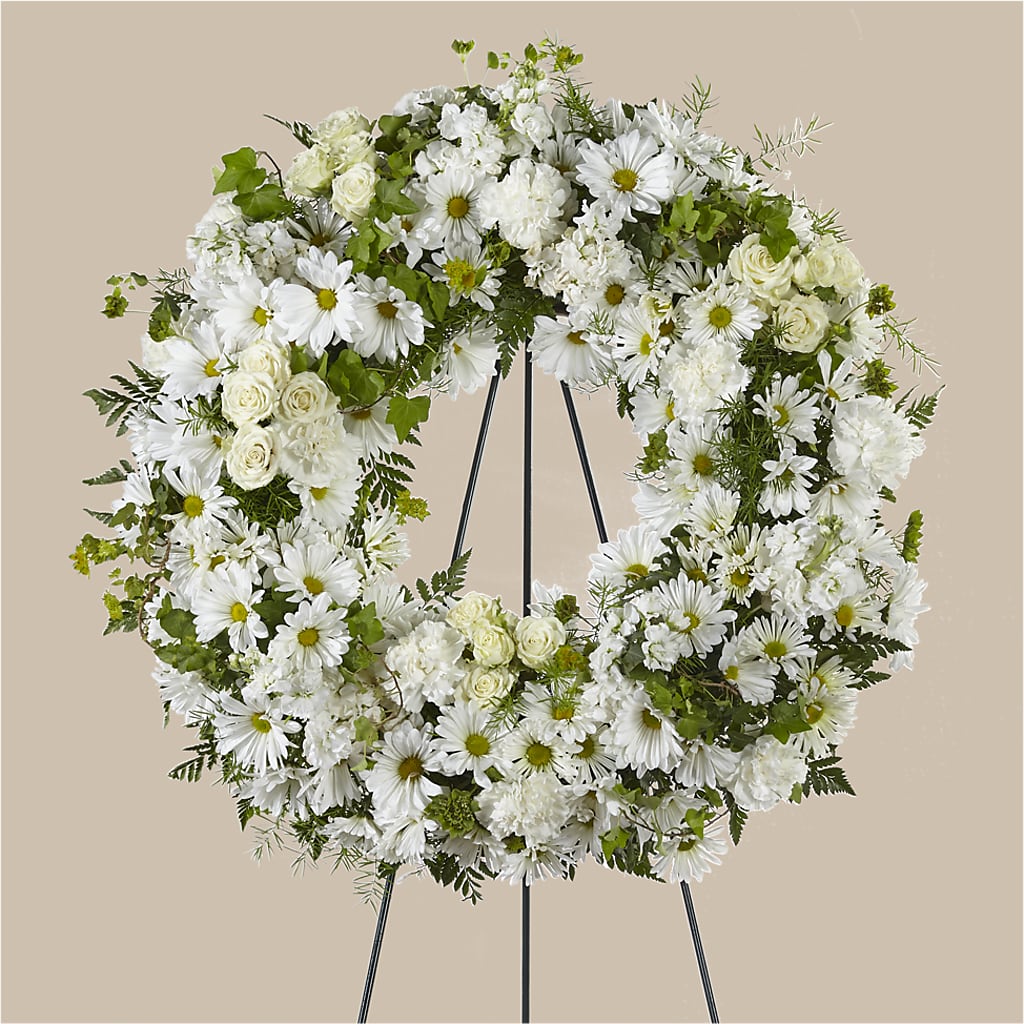Faithful Wishes Wreath – The Flower Boutique, Gettysburg PA