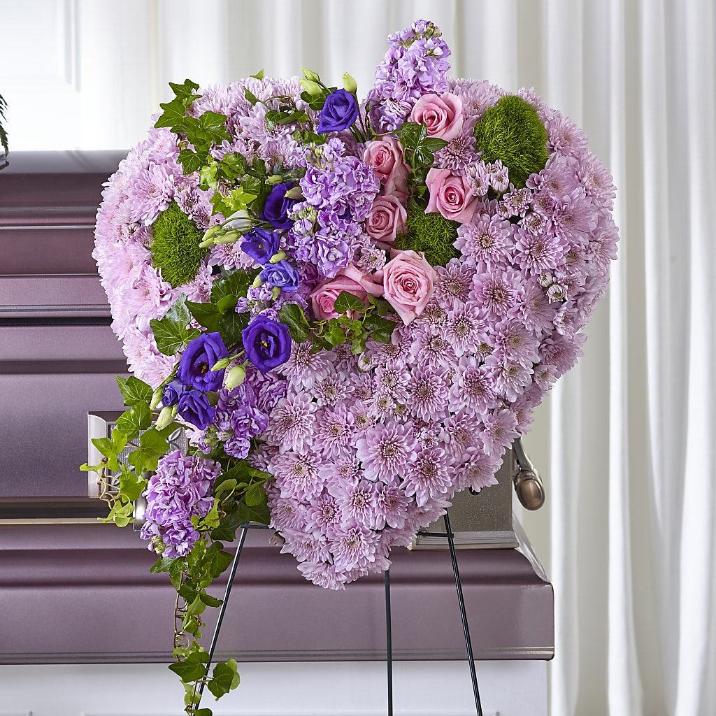 Treasured Love Standing Heart – The Flower Boutique, Gettysburg PA