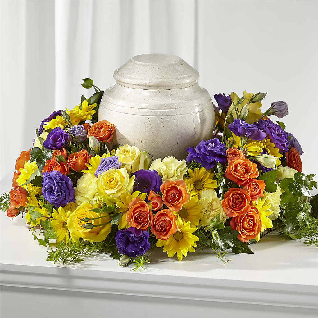 Blossoms of Remembrance Cremation Adornment – The Flower Boutique, Gettysburg PA