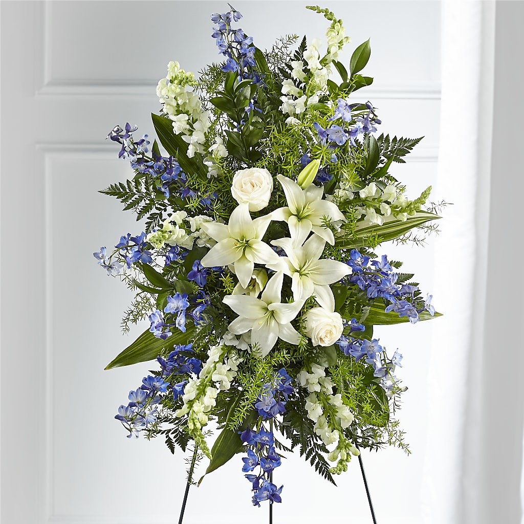 Faithful Friend Standing Spray – The Flower Boutique, Gettysburg PA
