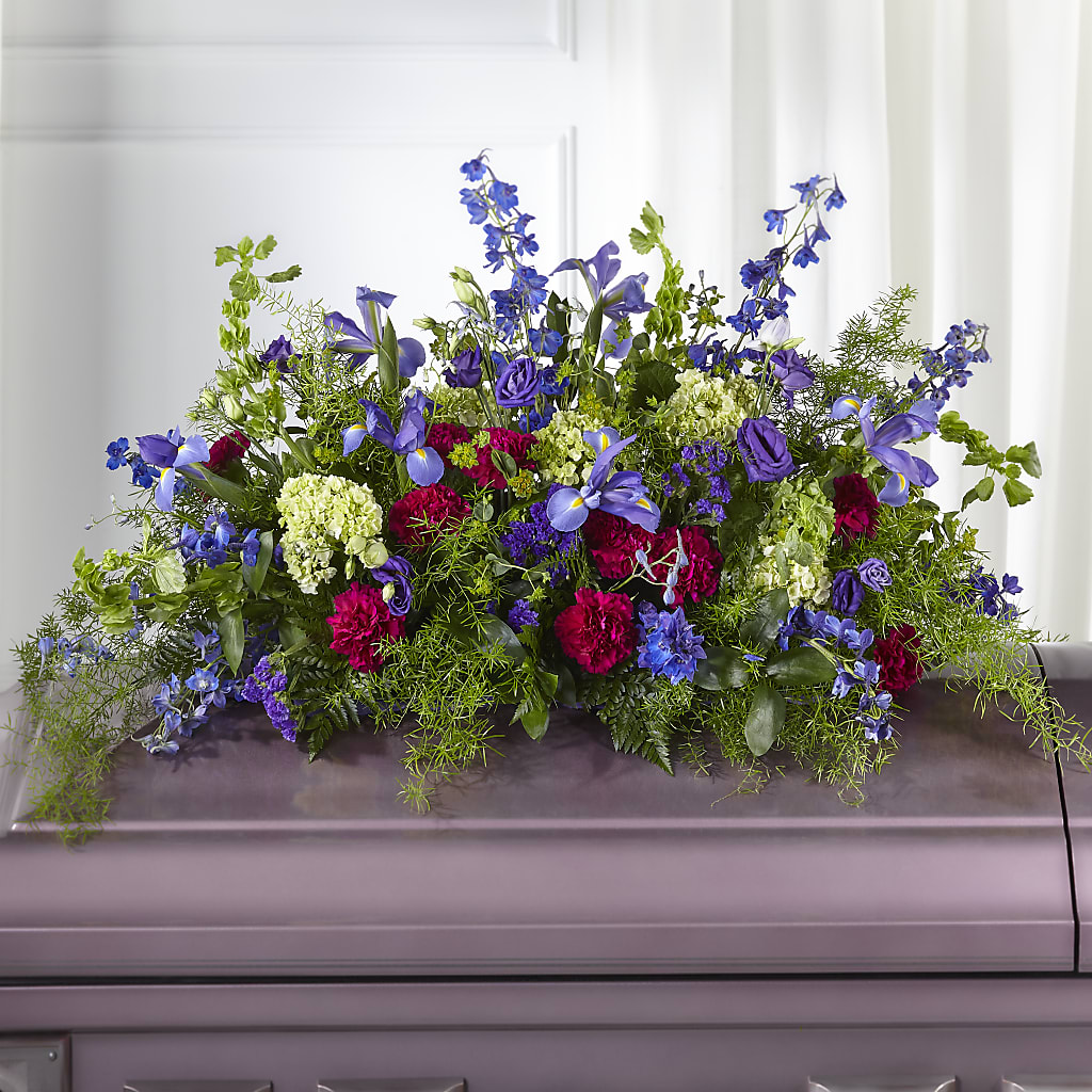 Always Treasured Casket Spray – The Flower Boutique, Gettysburg PA