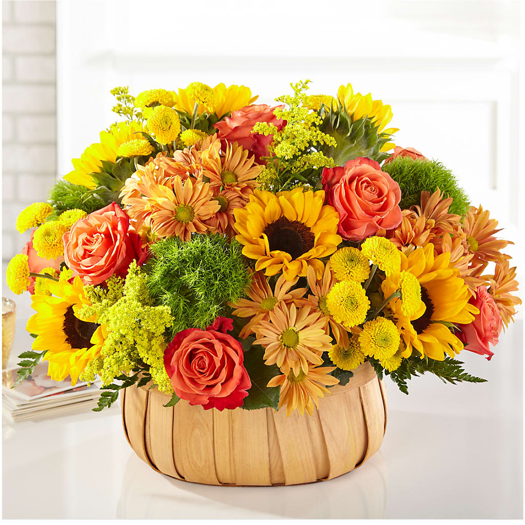Harvest Sunflower Basket – The Flower Boutique, Gettysburg PA