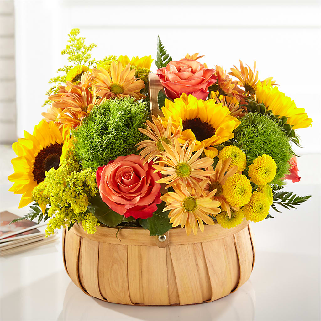 Harvest Sunflower Basket – The Flower Boutique, Gettysburg PA