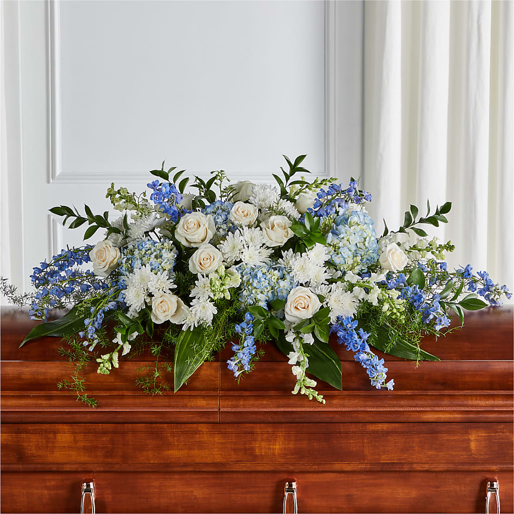 Timeless Essence Casket Spray – The Flower Boutique, Gettysburg PA