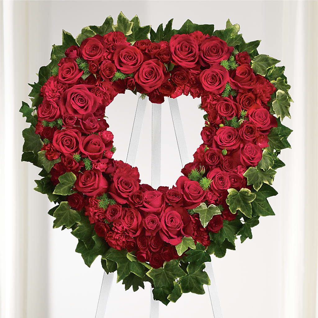 Wholehearted Standing Spray – The Flower Boutique, Gettysburg PA