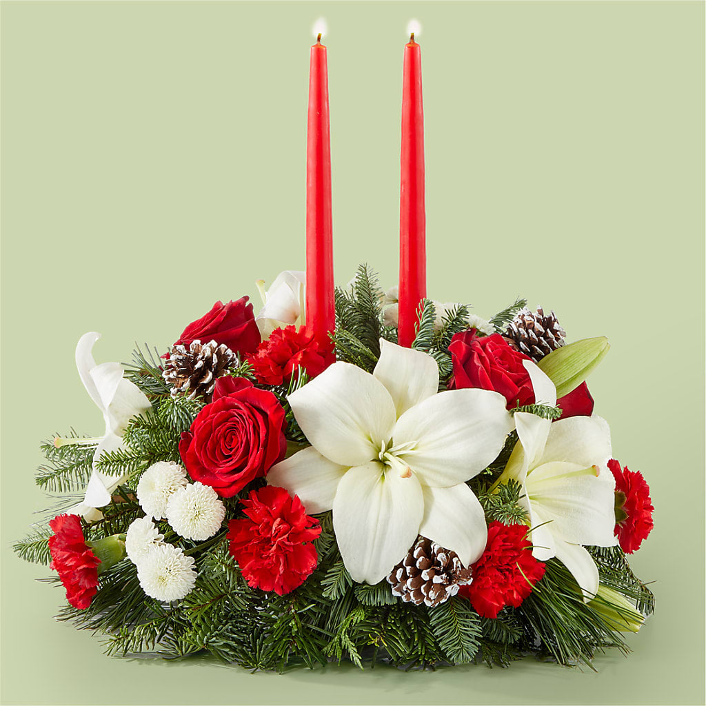 Seasonal Festivities Centerpiece – The Flower Boutique, Gettysburg PA