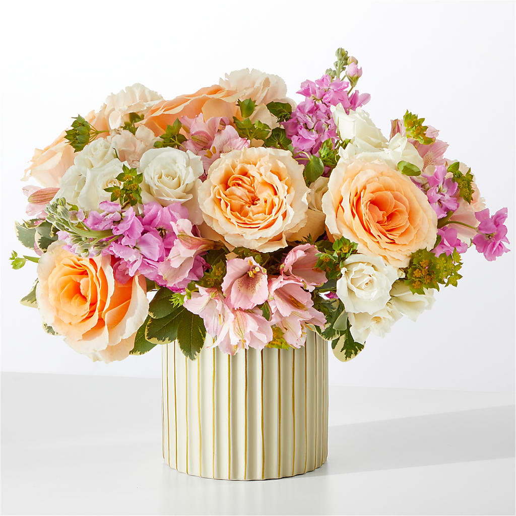Paradise Bouquet with Ivory Vase – The Flower Boutique, Gettysburg PA