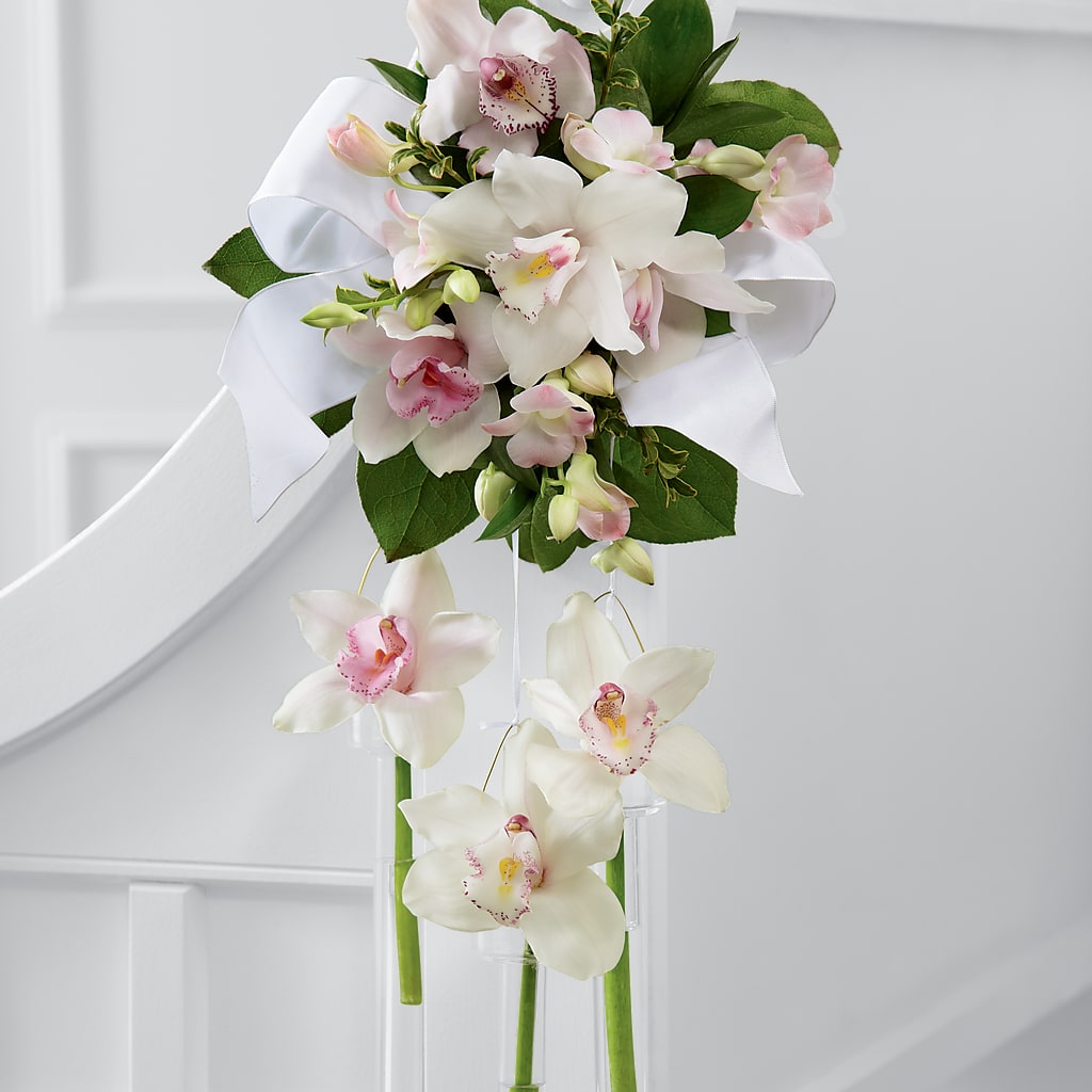 Perfect Entrance Pew Arrangement – The Flower Boutique, Gettysburg PA