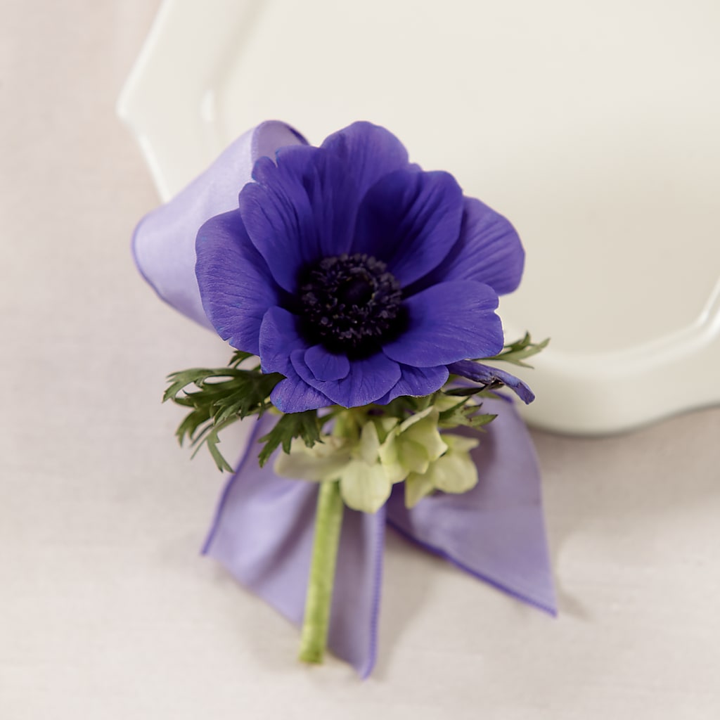 Purple Passion Boutonniere – The Flower Boutique, Gettysburg PA