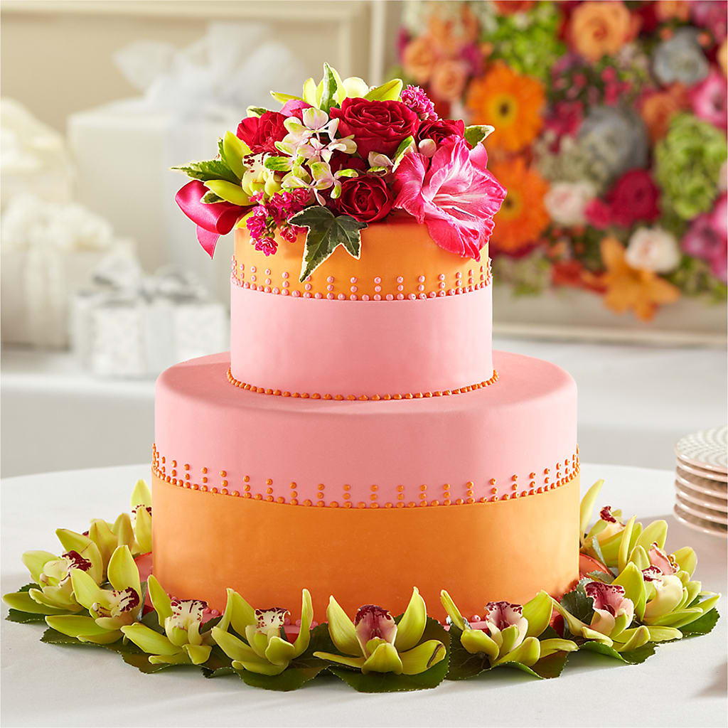 Sweet Citrus Cake Decor – The Flower Boutique, Gettysburg PA