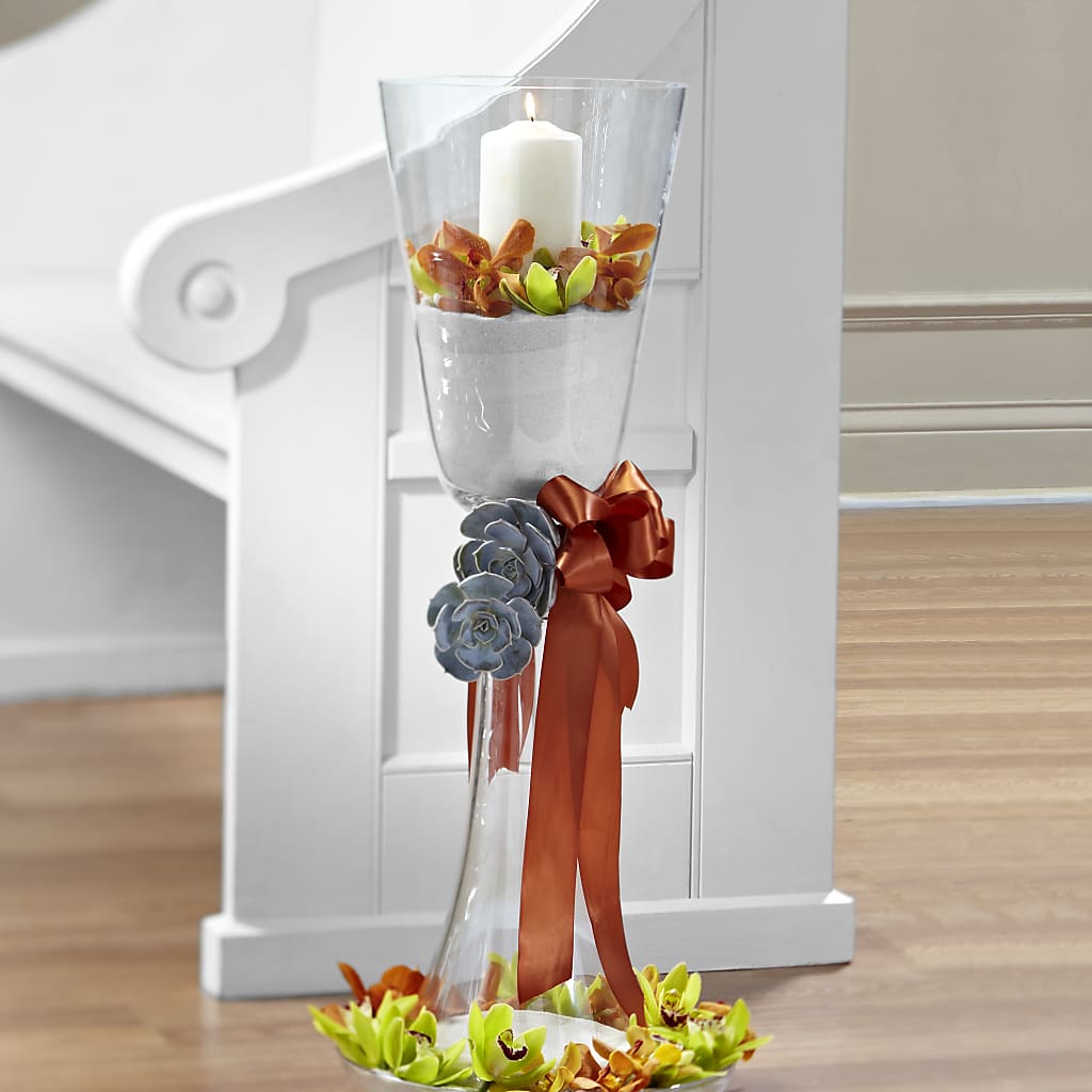 Matrimony Pew Decor – The Flower Boutique, Gettysburg PA