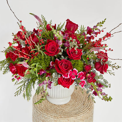 Big Red Bow Bouquet –  The Flower Boutique, Gettysburg PA