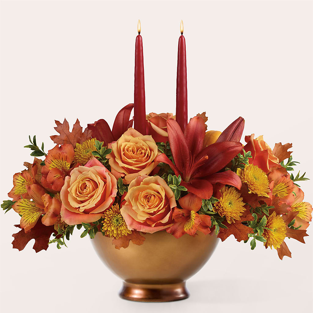 Harvest Table Centerpiece –  The Flower Boutique, Gettysburg PA