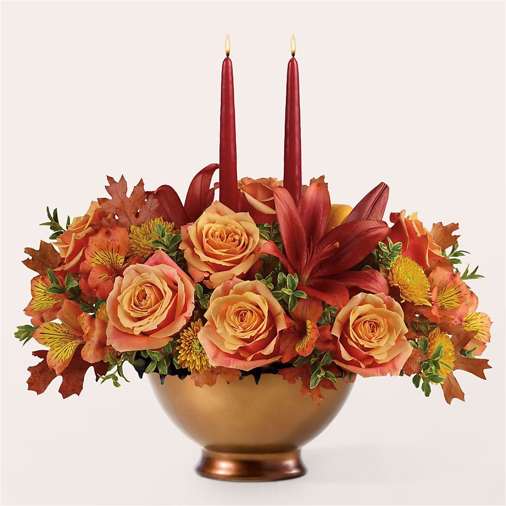 Harvest Table Centerpiece –  The Flower Boutique, Gettysburg PA