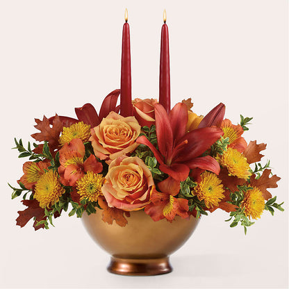 Harvest Table Centerpiece –  The Flower Boutique, Gettysburg PA