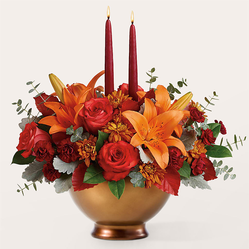 Fruits of Fall Centerpiece –  The Flower Boutique, Gettysburg PA