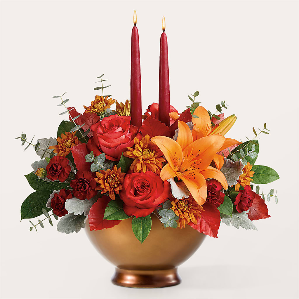 Fruits of Fall Centerpiece –  The Flower Boutique, Gettysburg PA