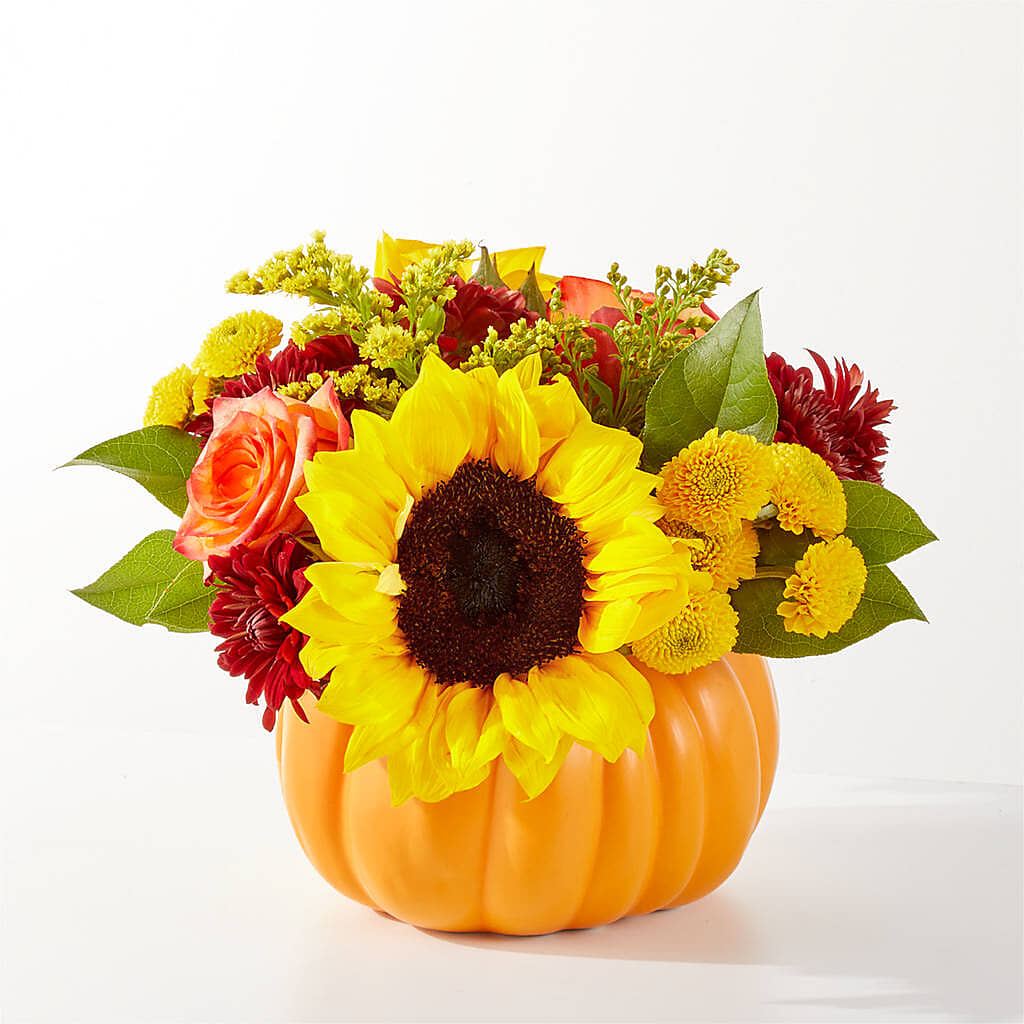 Golden Gourd Pumpkin Bouquet –  The Flower Boutique, Gettysburg PA