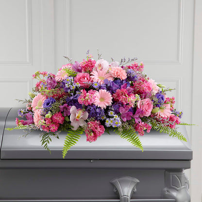 Glorious Garden Casket Spray –  The Flower Boutique, Gettysburg PA