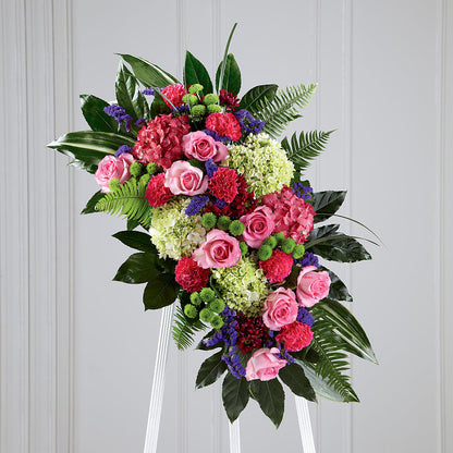 Refreshing Mix Standing Spray –  The Flower Boutique, Gettysburg PA