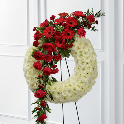 Graceful Tribute Wreath –  The Flower Boutique, Gettysburg PA