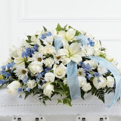 Tender Treasure Casket Spray –  The Flower Boutique, Gettysburg PA