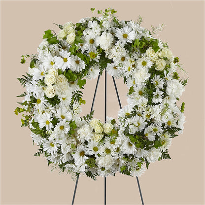 Faithful Wishes Wreath –  The Flower Boutique, Gettysburg PA