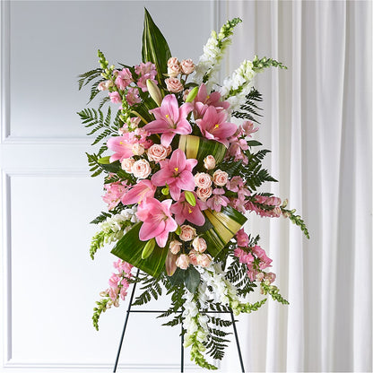 Elegant Embrace Standing Spray –  The Flower Boutique, Gettysburg PA