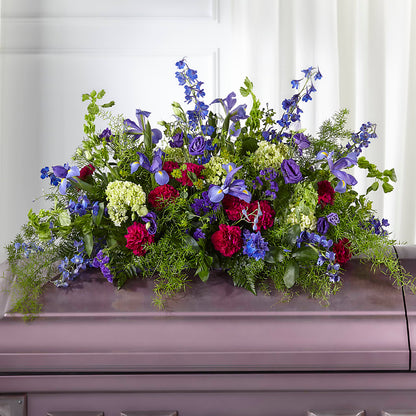 Always Treasured Casket Spray –  The Flower Boutique, Gettysburg PA