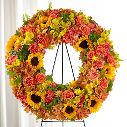 Autumnal Memories Wreath (Standard) –  The Flower Boutique, Gettysburg PA