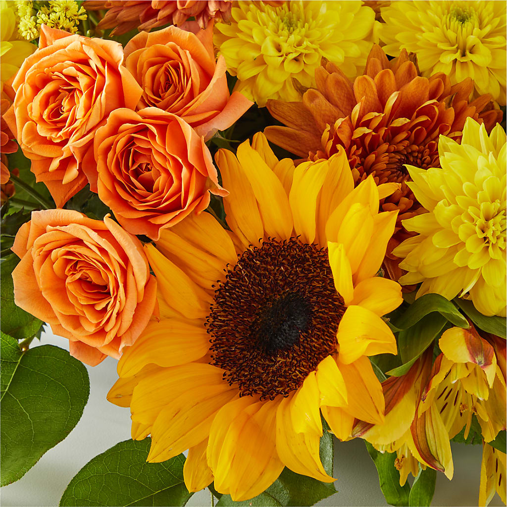 Autumn Harmony Centerpiece –  The Flower Boutique, Gettysburg PA