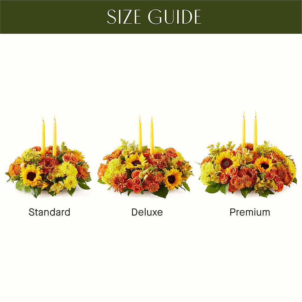 Autumn Harmony Centerpiece –  The Flower Boutique, Gettysburg PA