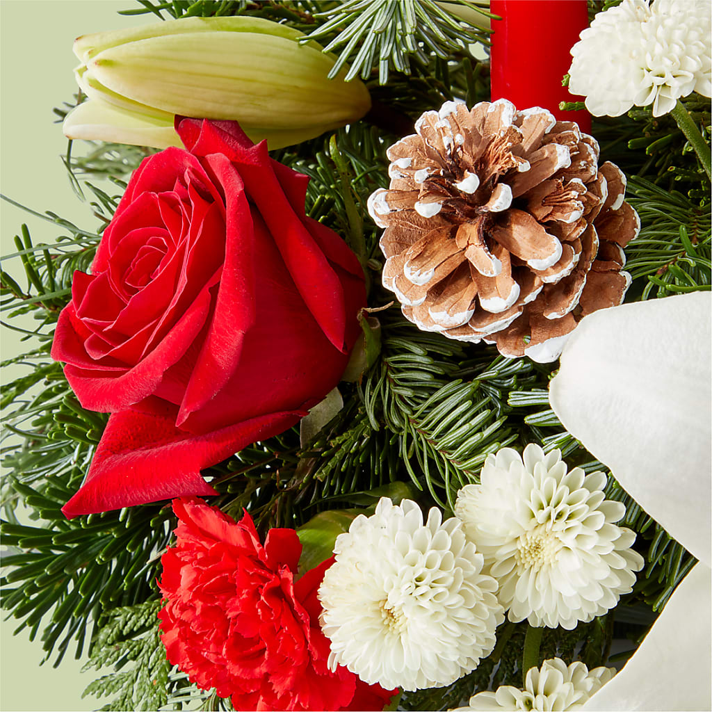Seasonal Festivities Centerpiece –  The Flower Boutique, Gettysburg PA