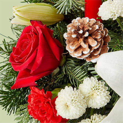 Seasonal Festivities Centerpiece –  The Flower Boutique, Gettysburg PA