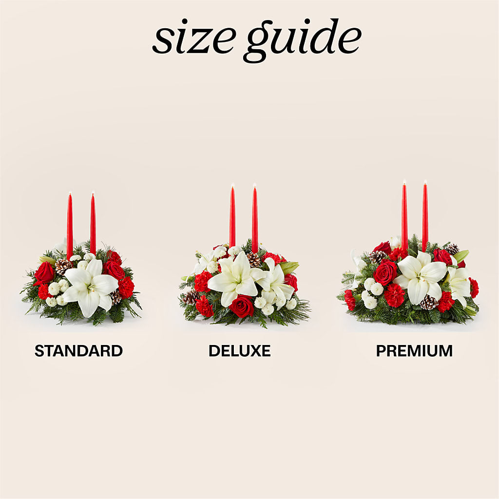 Seasonal Festivities Centerpiece –  The Flower Boutique, Gettysburg PA