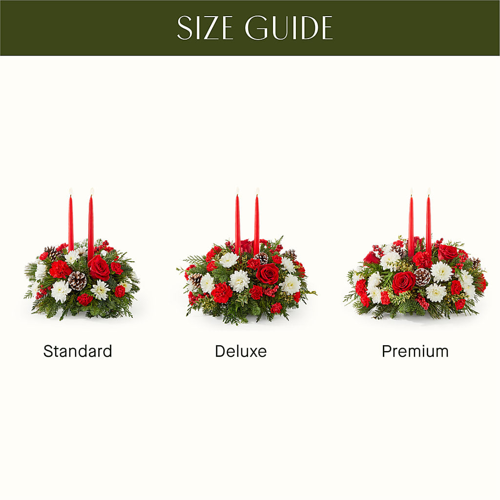 Holiday Soiree Centerpiece –  The Flower Boutique, Gettysburg PA