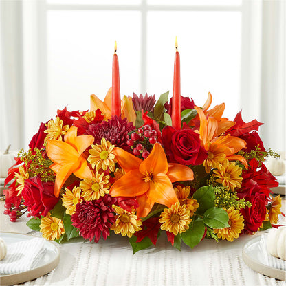 Autumn's Embrace Centerpiece –  The Flower Boutique, Gettysburg PA