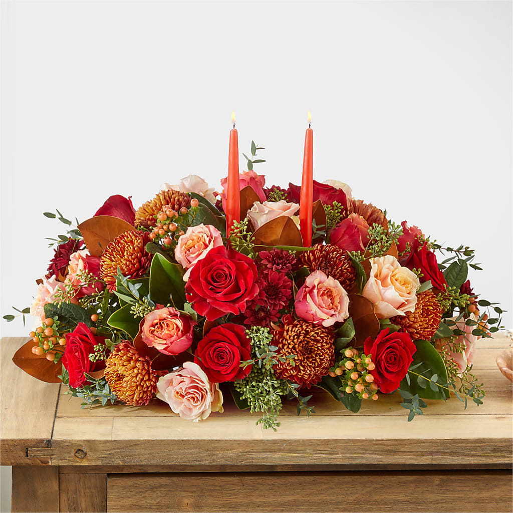Gather Near Centerpiece –  The Flower Boutique, Gettysburg PA