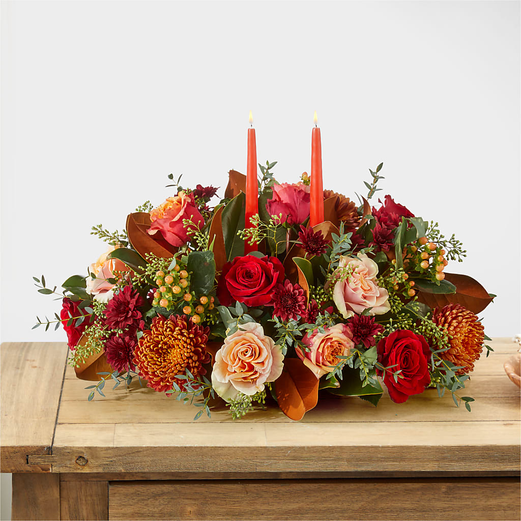 Gather Near Centerpiece –  The Flower Boutique, Gettysburg PA