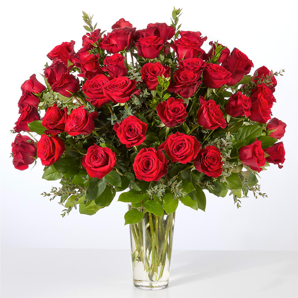 Forever Yours Fifty Stem Red Rose Bouquet –  The Flower Boutique, Gettysburg PA