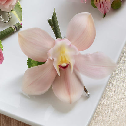 Pink Cymbidium Boutonniere –  The Flower Boutique, Gettysburg PA
