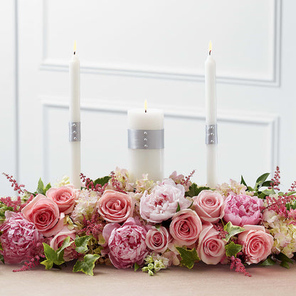 Worldwide Romance Unity Candle Arrangement –  The Flower Boutique, Gettysburg PA